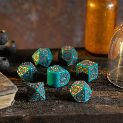 Q Workshop Steampunk Clockwork: Nautical Apparatus Modern Dice Set 7