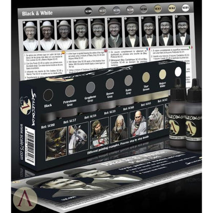 Scale 75 Scalecolor Black and White Paint Set