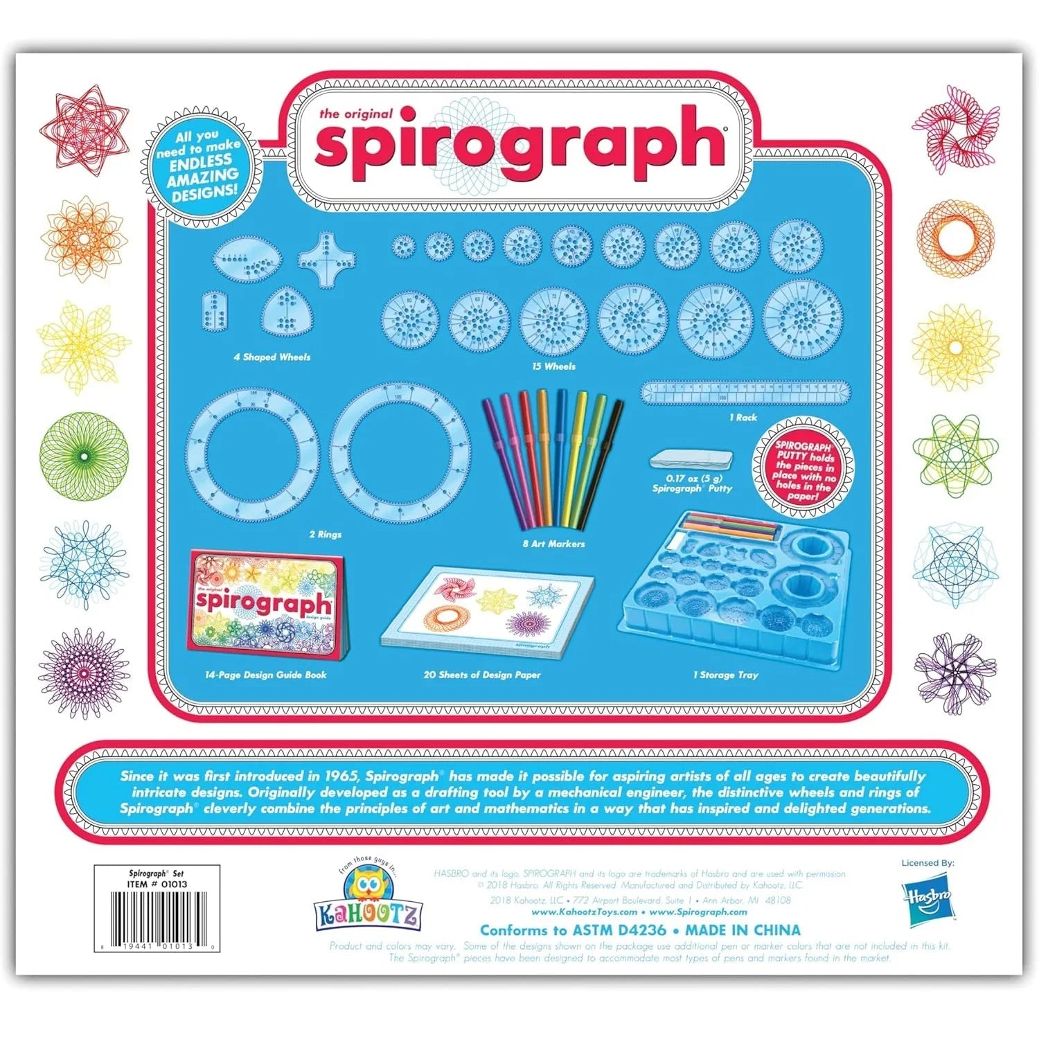 Spirograph The Original Drawing Set with Markers 5026175562025 - SuperOffice