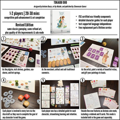 Stonemaier Games Tokaido Duo Board Game