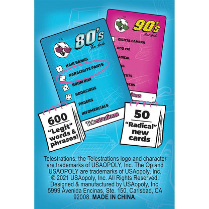 Telestrations 80s-90s Expansion Pack Board Game