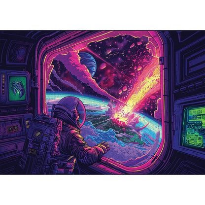 Trippy Puzzles - 1000 Piece Jigsaw Cosmic Collision
