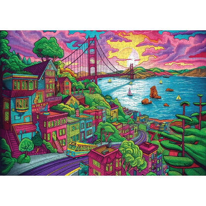 Trippy Puzzles - 1000 Piece Jigsaw Frisco Frenzy