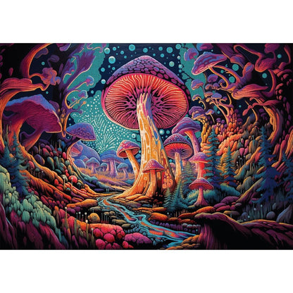 Trippy Puzzles - 1000 Piece Jigsaw Mystical Mushrooms