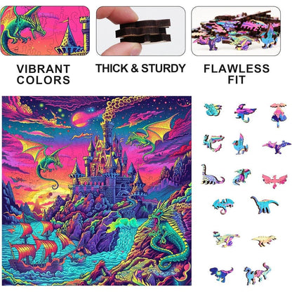 Trippy Puzzles - 300 Pce Wood Jigsaw Dragon's Dream