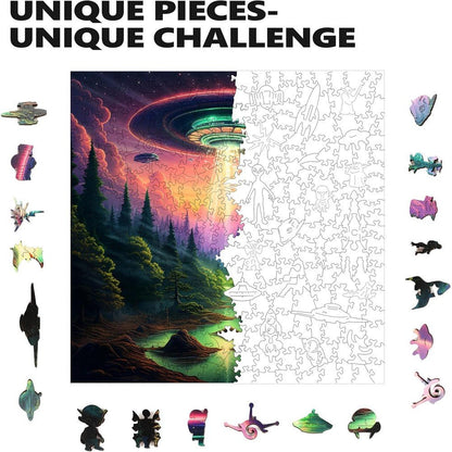 Trippy Puzzles - 300 Pce Wood Jigsaw Earthly Encounter