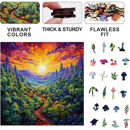 Trippy Puzzles - 300 Pce Wood Jigsaw Kaleidokush