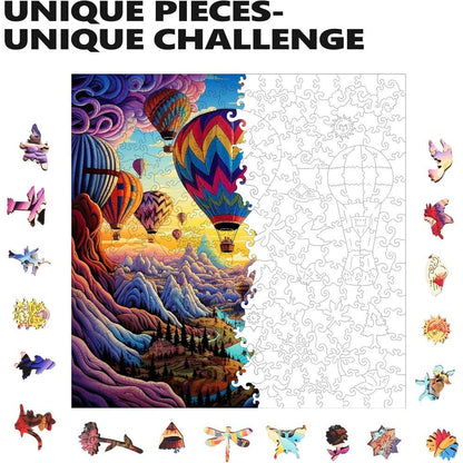Trippy Puzzles - 300 Pce Wood Jigsaw Rainbow Ride