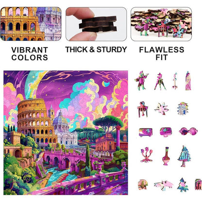 Trippy Puzzles - 300 Pce Wood Jigsaw Roman Riddle