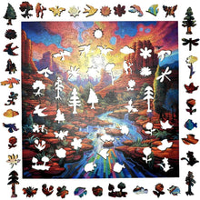 Trippy Puzzles - 300 Pce Wood Jigsaw Sedona Sunset