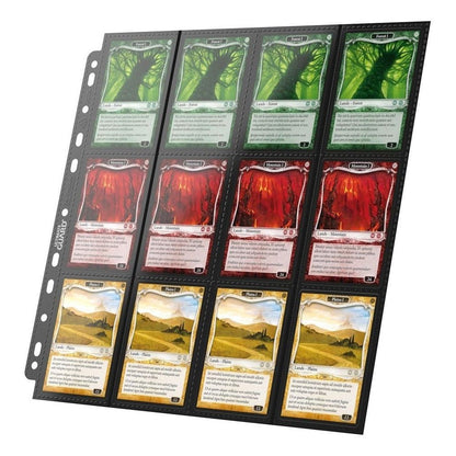 Ultimate Guard: Binder Pages 24-Pocket QuadRow Side-Loading Black