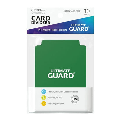 Ultimate Guard: Card Dividers Green