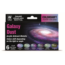 Vallejo Eccentric The Shifters Galaxy Dust 6 Colour Set Acrylic Airbrush Paint