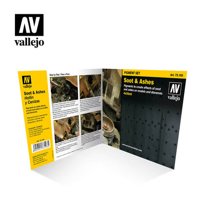 Vallejo Pigments Set Soot & Ashes 35mL