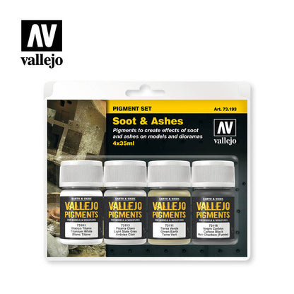Vallejo Pigments Set Soot & Ashes 35mL