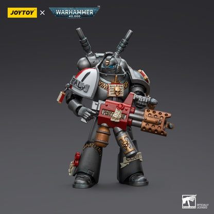 Warhammer Collectibles: 1/18 Scale Grey Knights Interceptor Squad Interceptor with Incinerator