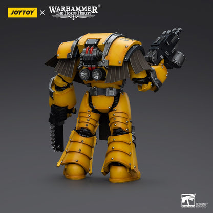 Warhammer Collectibles: 1/18 Scale Imperial Fists Legion Cataphractii Terminator Squad w/ Chainfist