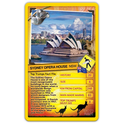 Winning Moves Top Trumps: Australia Top 30 Things to See Board Game